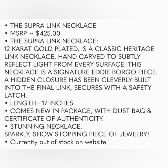 $425 Eddie Borgo Necklace - Picture 5 of 5